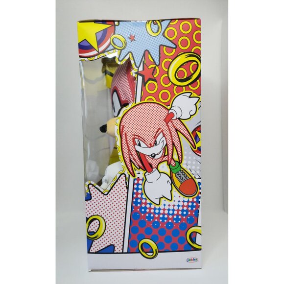 Comic Knuckles 15" Plush Sonic The Hedgehog Collectible By Jakks - Picture 2 of 4